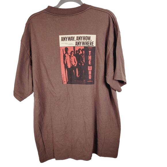 Vintage The Who My Generation brown short sleeved t-shirt Tultex size XL 90s - Picture 5 of 8